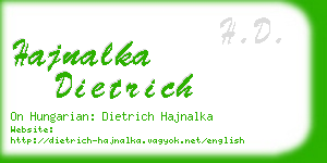 hajnalka dietrich business card